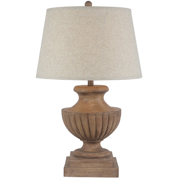 Marbelle Table Lamp with Edged Linen Shade