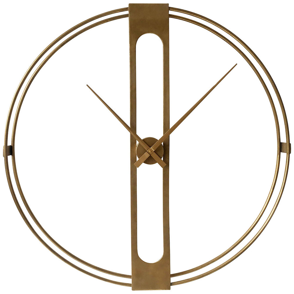 Beauly 107cm Dia Gold Finish Dual Ring Wall Clock – Xshowhome furniture