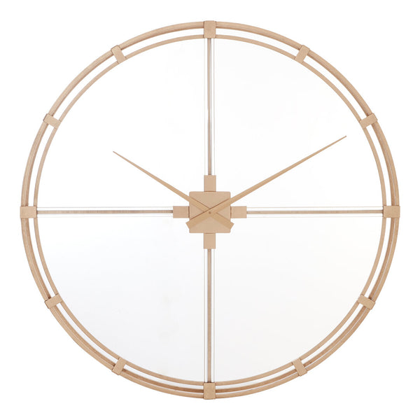 Beauly 110cm Dia Gold Finish Metal Wall Clock detail image – Xshowhome furniture