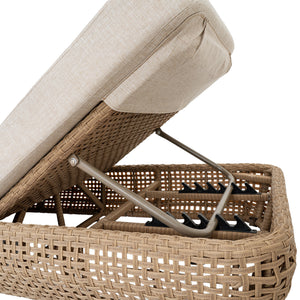 Ex-Display Bloom Outdoor Sunbed - Brown - Hills