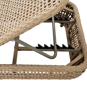 Ex-Display Bloom Outdoor Sunbed - Brown - Hills
