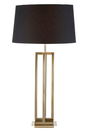 Skye Gold Finish Rectangular Table Lamp detail image – Xshowhome furniture
