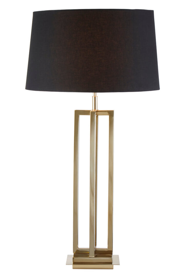 Skye Gold Finish Rectangular Table Lamp detail image – Xshowhome furniture