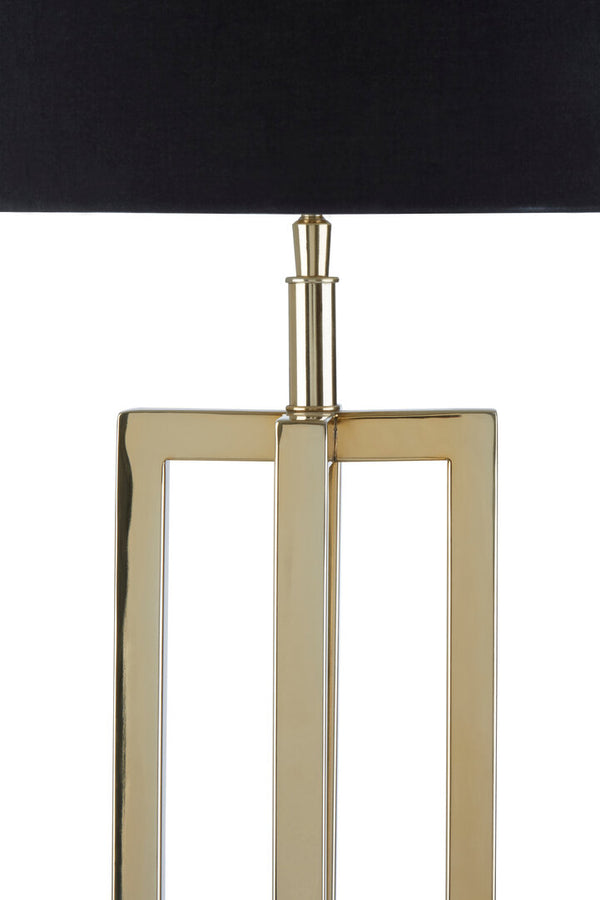 Skye Gold Finish Rectangular Table Lamp detail image – Xshowhome furniture