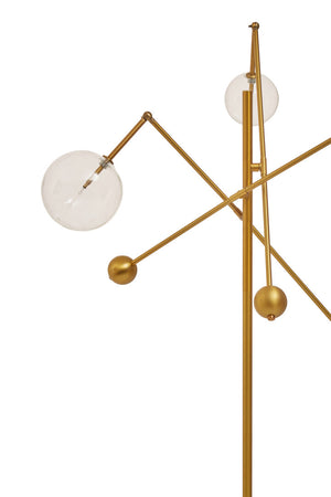 Abira Three Bulb Floor Lamp detail image – Xshowhome furniture