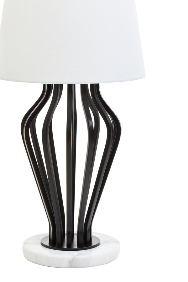 Zada Black And White Table Lamp detail image – Xshowhome furniture