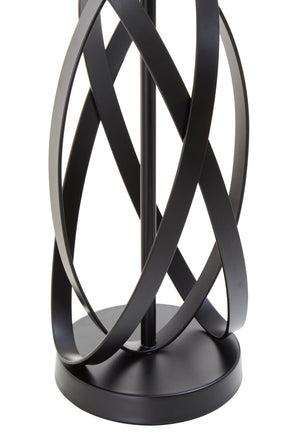 Zaina Black Cross Table Lamp detail image – Xshowhome furniture
