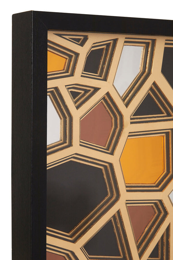 Modello Gold And black Paper Sculpture Wall Art detail image – Xshowhome furniture