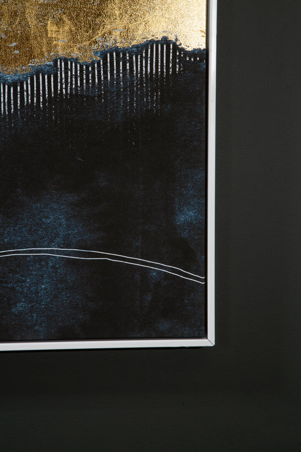 Astratto Blue and Gold Wall Art detail image – Xshowhome furniture