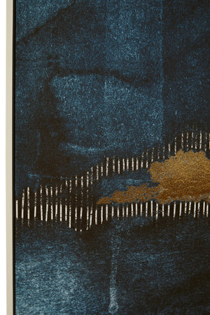 Astratto Blue and Gold Wall Art detail image – Xshowhome furniture