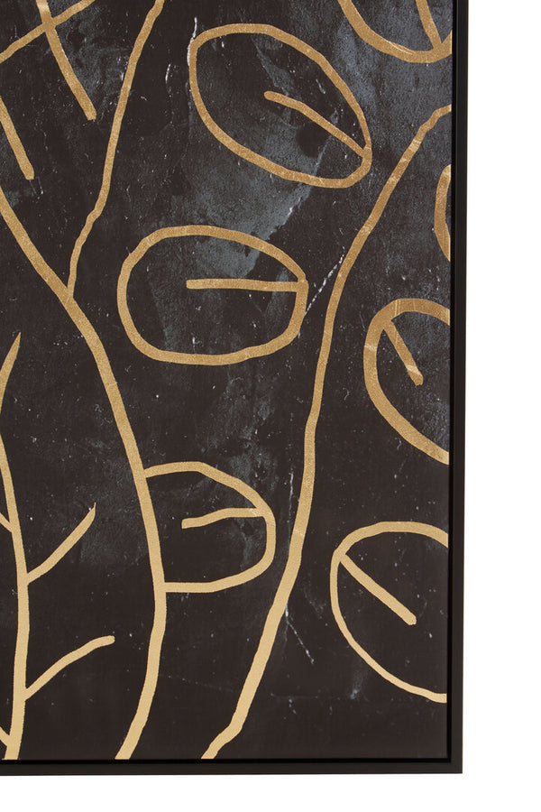 Astratto Canvas Black and Gold Wall Art detail image – Xshowhome furniture