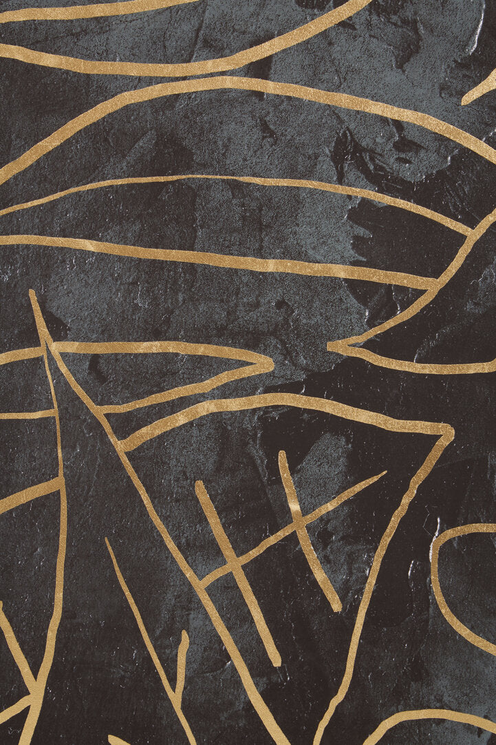 Astratto Canvas Black and Gold Wall Art – Xshowhome furniture