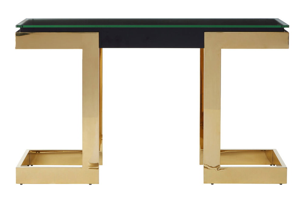 Deana Gold and Black Console Table – Xshowhome furniture