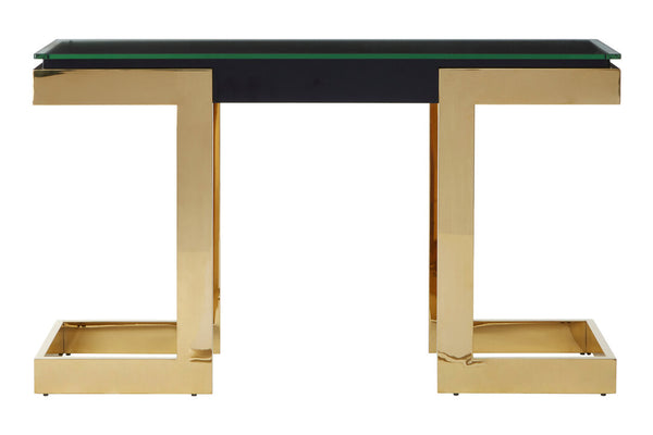 Deana Gold and Black Console Table – Xshowhome furniture