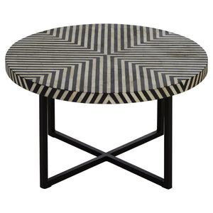 Boho Bone Inlay Coffee Table with Metal Legs – Xshowhome furniture