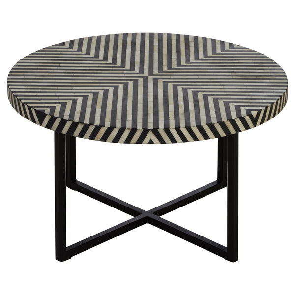 Boho Bone Inlay Coffee Table with Metal Legs – Xshowhome furniture