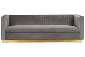 Opal 3 Seat Grey Sofa detail image – Xshowhome furniture