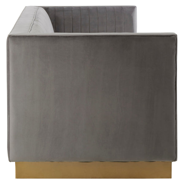 Opal 3 Seat Grey Sofa – Xshowhome furniture