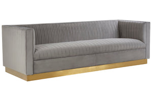 Opal 3 Seat Grey Sofa detail image – Xshowhome furniture