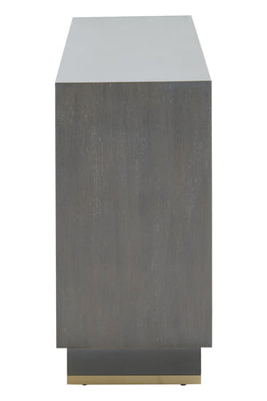 Deskey Grey Shagreen Effect Three Drawer Sideboard detail image – Xshowhome furniture