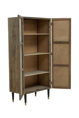 Malay Recycled Elm Wood Tall Cabinet detail image – Xshowhome furniture