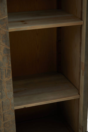 Malay Recycled Elm Wood Tall Cabinet detail image – Xshowhome furniture