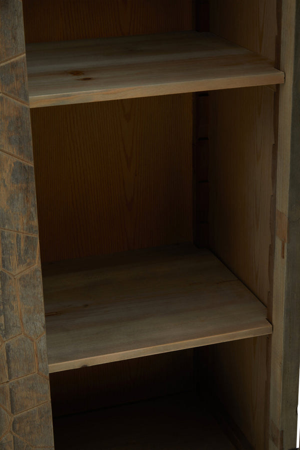 Malay Recycled Elm Wood Tall Cabinet detail image – Xshowhome furniture