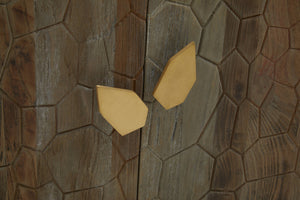 Malay Recycled Elm Wood 4 Door Sideboard detail image – Xshowhome furniture