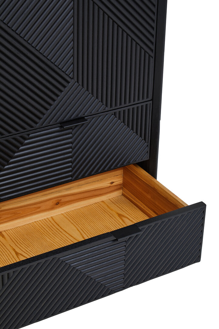 Jakara Black Finish Cabinet – Xshowhome furniture