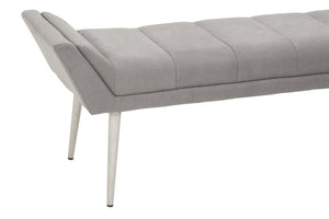 Gilden Grey Bench With Angular Base detail image – Xshowhome furniture