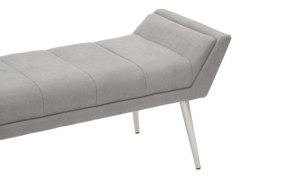 Gilden Grey Bench With Angular Base detail image – Xshowhome furniture