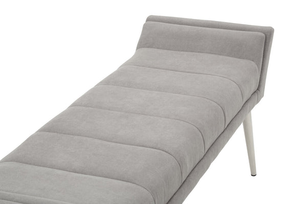 Gilden Grey Bench With Angular Base detail image – Xshowhome furniture