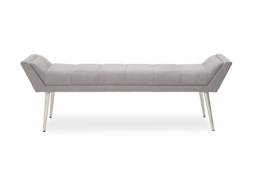 Gilden Grey Bench With Angular Base – Xshowhome furniture