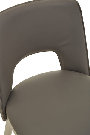 Gilden Grey Leather Effect Bar Chair detail image – Xshowhome furniture