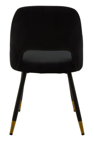 Warren Black Velvet Dining Chair detail image – Xshowhome furniture