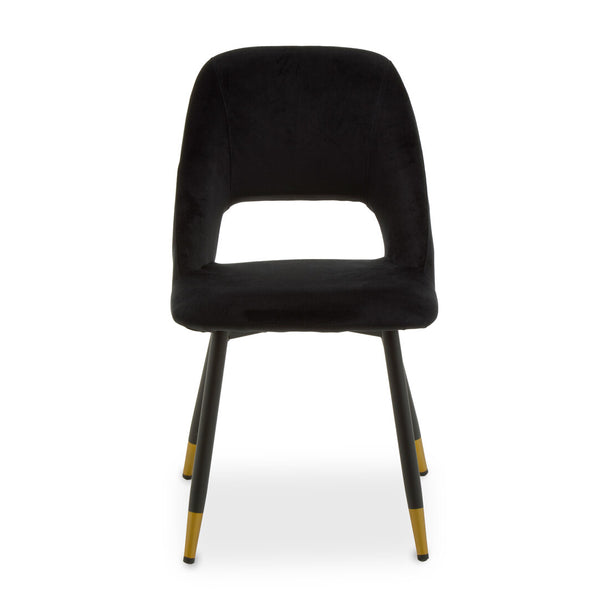 Warren Black Velvet Dining Chair – Xshowhome furniture