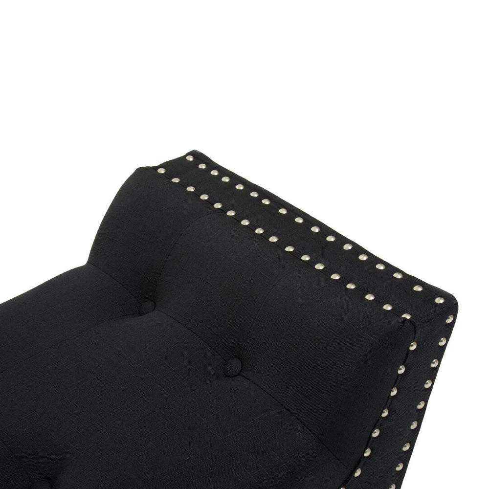 Alea Black Fabric Bench – Xshowhome furniture