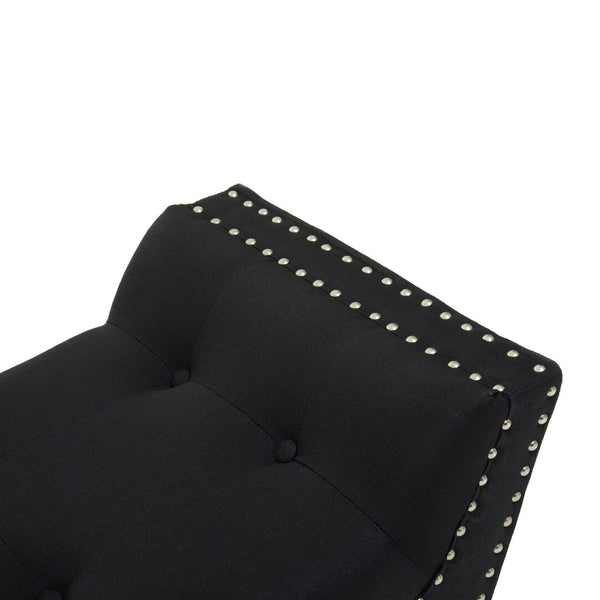 Alea Black Fabric Bench – Xshowhome furniture