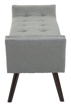 Alea Grey Fabric Bench detail image – Xshowhome furniture