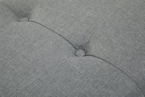 Alea Grey Fabric Bench detail image – Xshowhome furniture