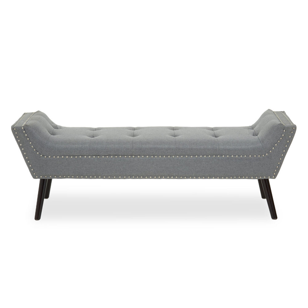 Alea Grey Fabric Bench – Xshowhome furniture