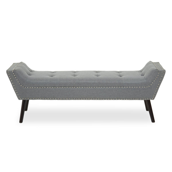 Alea Grey Fabric Bench – Xshowhome furniture
