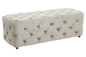 Alea Mink Velvet Button Tufted Bench detail image – Xshowhome furniture