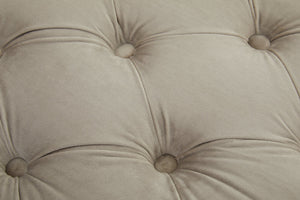 Alea Mink Velvet Button Tufted Bench detail image – Xshowhome furniture
