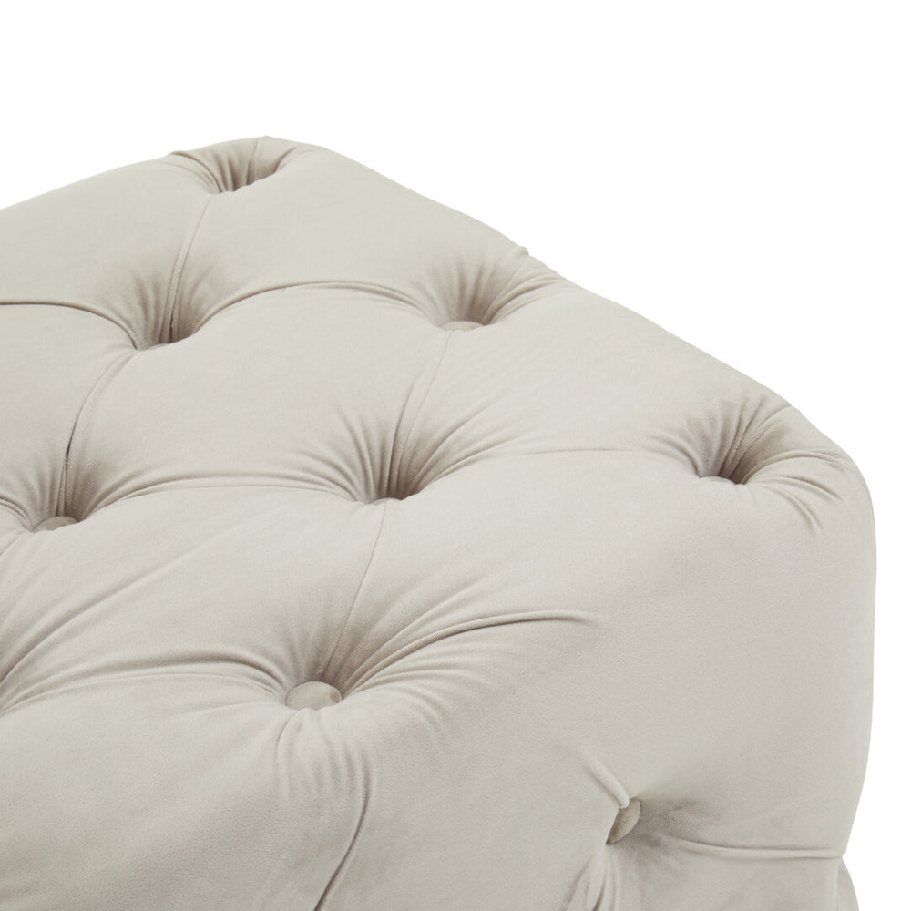 Alea Mink Velvet Button Tufted Bench – Xshowhome furniture