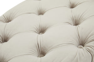 Alea Mink Velvet Button Tufted Bench detail image – Xshowhome furniture