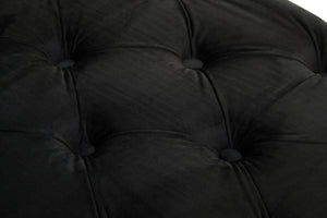 Alea Black Velvet Bench detail image – Xshowhome furniture