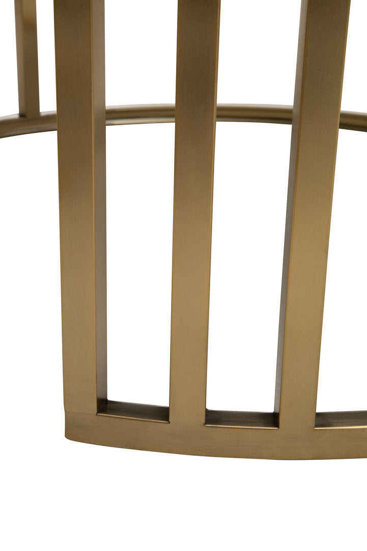 Alana Set of 2 Gold Base and Glass Top Round Nesting Coffee Tables – Xshowhome furniture