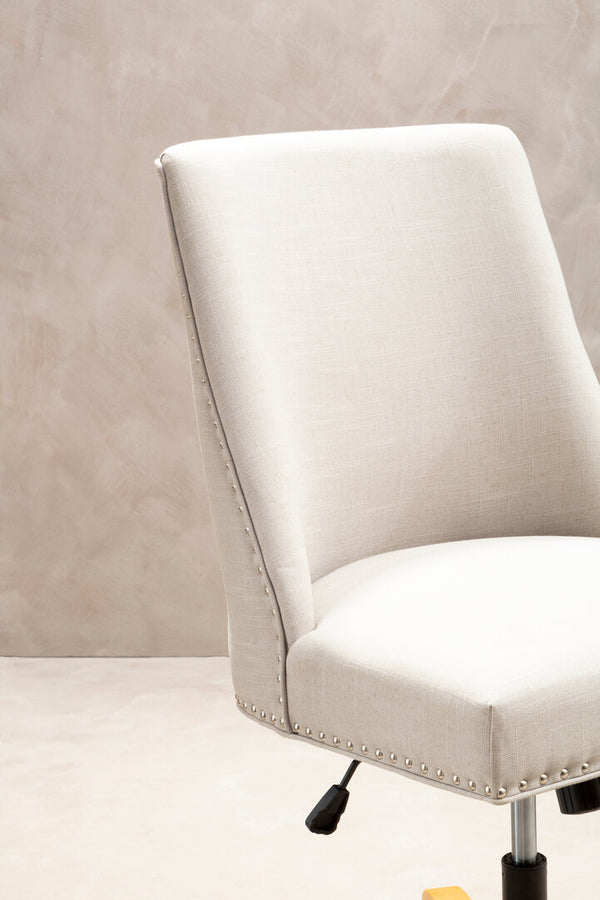 Washington Natural Fabric Home Office Chair detail image – Xshowhome furniture