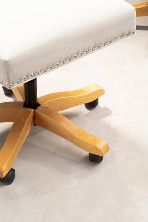 Washington Natural Fabric Home Office Chair detail image – Xshowhome furniture